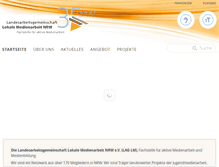 Tablet Screenshot of medienarbeit-nrw.de